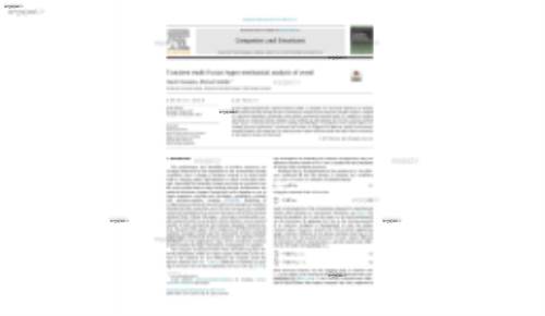 Transient multi-FICKian hygro-mechanical analysis of wood